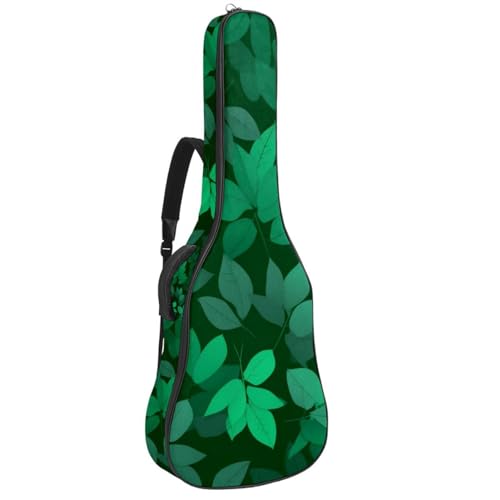 Sac pour guitare étanche à motif végétal, parfait pour vos répétitions et voyages musicaux