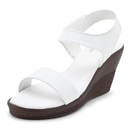 DEEANNE LONDON WOMEN'S (DN-147) WHITE BUBBLE WEDGES HEEL WITH EXTRA CUSHIONED INSOLE (41)