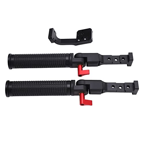 Image of Dual Handle Grip Handlebar for RS2 Gimbal Stabilizer, Dual Handheld Gimbal Grip with 1 /4 Inch Screw Hole and Cold Shoe Mount for Stable Multi - Angle Video