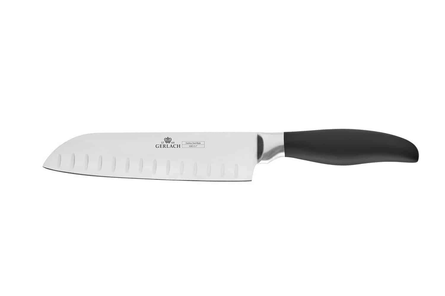 Gerlach Style Plus Juego de Cuchillos de Cocina de 5 Piezas, Acero Inoxidable, Cuchillo de Chef, para Pan, para Verduras