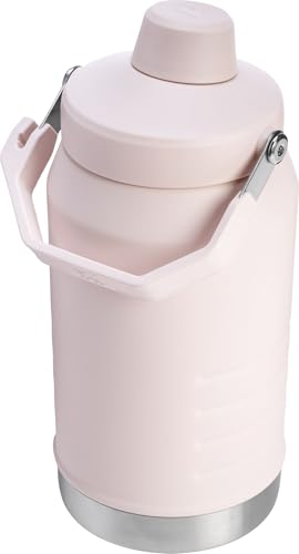 Image of Stanley IceFlow Fast Flow Jug with Handle 64 oz | Twist On Angled Spout Lid | Leakproof for Travel and Sports | Insulated Stainless Steel | BPA-Free | Rose Quartz 2.0