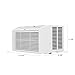 LG 6,000 BTU Window Air Conditioner, 115V, Cools 250 Sq.Ft. for Bedroom, Den, Living Room, Quiet Operation, with Remote, 2 Cooling & Fan Speeds, 2-Way Air Deflection, Auto Restart, White