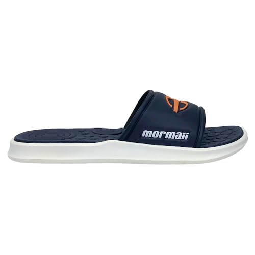 Chinelo Mormaii Quiver Pró Gáspea Adulto- Azul/Laranja