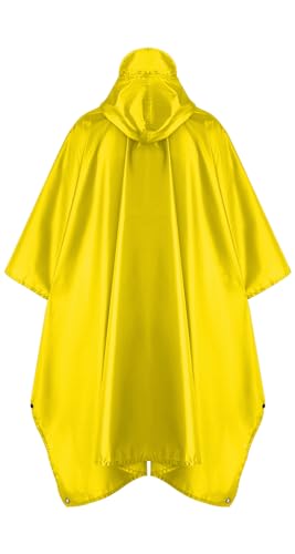 Image of salamra Hooded Rain Poncho Waterproof Raincoat Jacket for Men /Women /Adults with Pocket
