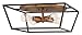 Hinkley Fulton Collection Four Light Flush Mount Foyer, Bronze