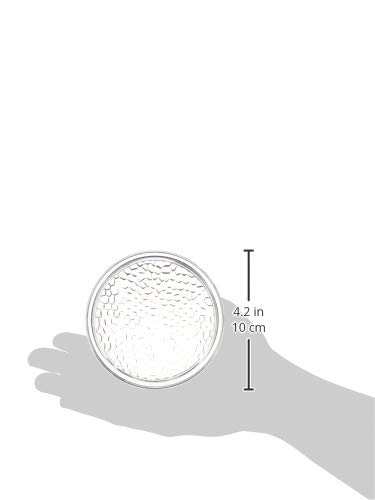 iDesign Rain Stainless Steel Drink Coasters with Holder for Home Counters, Kitchen, Dining Room, Living Room, Patio, Coffee Table, Set of 6, Clear - Thumbnail 5
