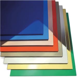 ROTULA TU MISMO Plancha Metacrilato Tamaño A4, 3mm, Pack 8 Unidades Efecto Espejo de Colores, Acrílico para Decoraciones, Corte Láser