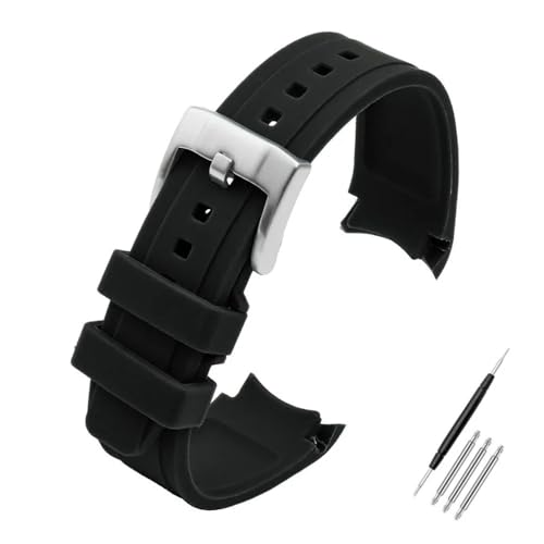 Sangle de montre en caoutchouc incurvé 22mm, idéal pour vos sessions de sport outdoor