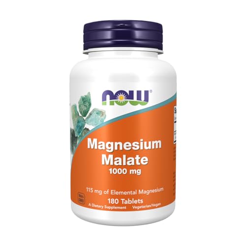 Magnésio Dimalato Malate Now Foods 180 Tabletes Importado (180)