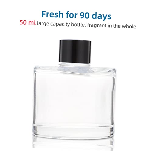 Set de 2 difusores de aromas con botellas y varillas 16 cm miniatura 3