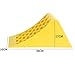YIFAIIX Wheel Chock, 2 Packs Travel Trailer Wheel Stabilizer with Carrying Handle, PE Material Non Slip Yellow Wheel Stoppers for Cars Campers Trucks RVs