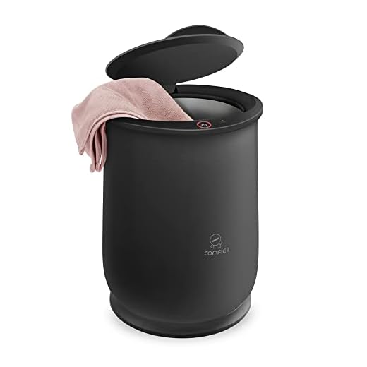 COMFIER Towel Warmer for Bathroom, Hot Towel Warmer Bucket in 10 Minutes, Large Blanket Warmer for Home, Fits Up to 2 Oversized Towels, Robes, Gifts(Black)