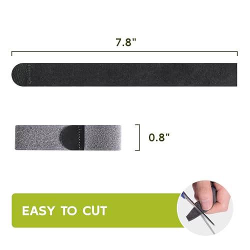 Image of Bukihome Hammer Toe Straightener - Reusable Fabric Toe Wraps Protect and Straighten Hammertoes - Toe Corrector for Men and Women - Realign Bent, Curled, Crooked, Claw, Hammer Toes (Dark Gray, 6 Pack)