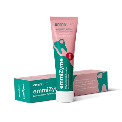 emmi-pet 1x emmiZyme Zahnpflege-Gel für Hunde & Katzen mit Selbstreinigungsfunktion I Zahnpasta für effektive Maulhygiene I Hundezahnpasta gegen Zahnstein, Mundgeruch & für die optimale Balance
