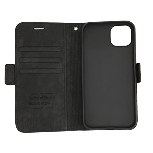 Étui Portefeuille pour I14 Pro, Cuir PU, étui à Rabat, avec Porte-Cartes et Poche pour Billets, Fermeture Magnétique, Protection pour Votre Téléphone, Noir Cover
