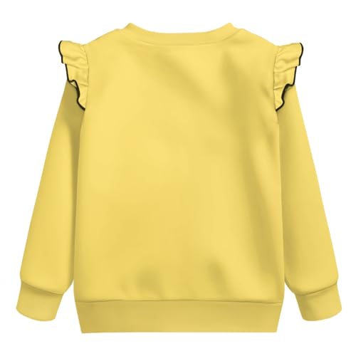 Sweatshirt for Toddler Girls Long Sleeve Sweatshirt for Baby Girl Crewneck T-shirt Blouse Sweatshirts Size 1-82