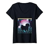 Photo Gallery donna maltese dog lover anni 80 90 stile retrò vaporwave estetica maglietta con collo a v Photo Gallery donna maltese dog lover anni 80 90 stile retrò vaporwave estetica maglietta con collo a v
