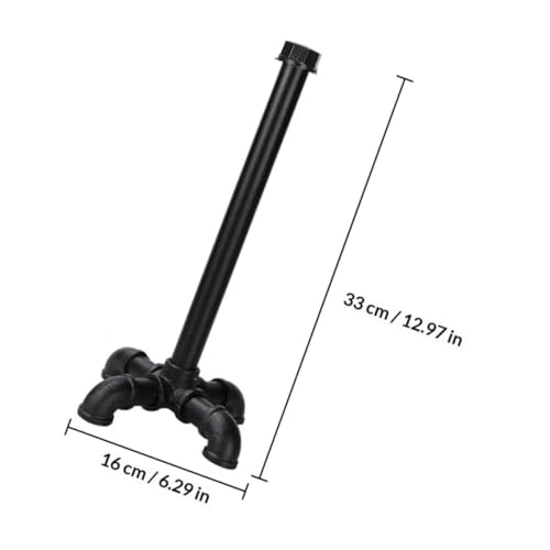 Estante para pañuelos Lurrose de hierro negro retro con base funcional estable 3