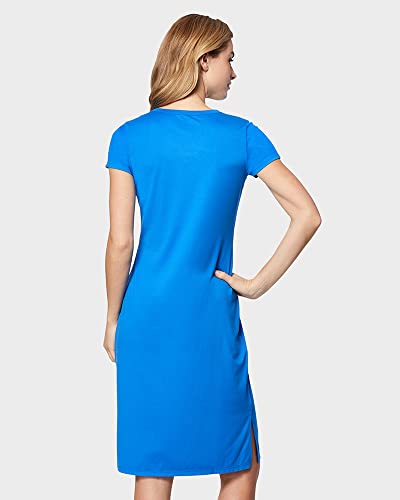 Image of 32 DEGREEES Women's Cool T-Shirt Dress | Moisture Wicking | Ultra-Soft | Anti - Odor | Side Slits