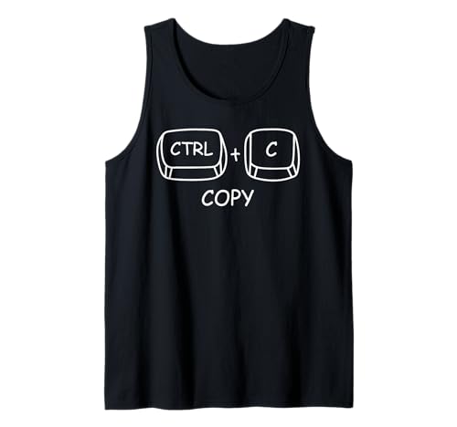 Copy Paste Ctrl C Ctrl V Happy Father's Day Couple Dad & Son Tank Top