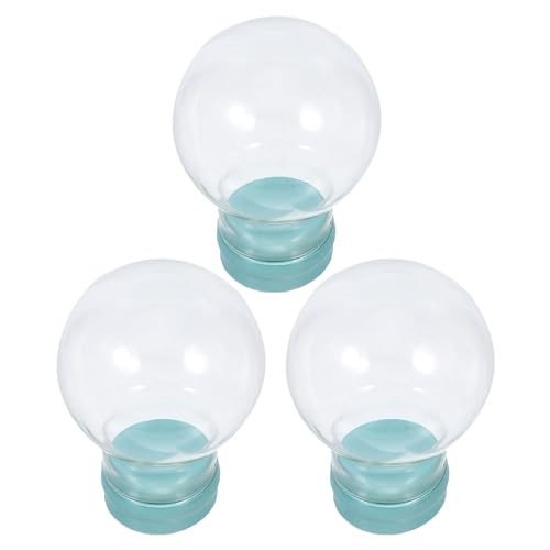 Bolas de nieve de plástico rellenables para adornos DIY y decoración navideña casera resistente 2