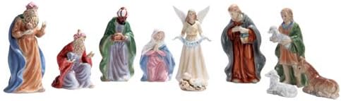 PTC 4 Inch Nativity Scene Characters Statue Figurines, Set of Eleven