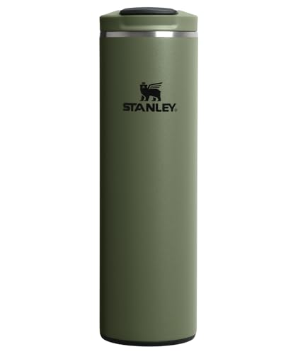 Image of STANLEY Transit FlipTop Mug | Leakproof Coffee Travel Cup | Vacuum Insulated Stainless Steel | Stays Hot or Cold for Hours | BPA-Free | 16 oz | Dried Pine