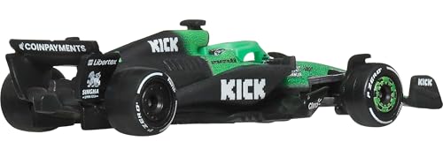 Image of Hot Wheels 1:64 Scale Premium Race Team Sauber - Driver 1 Die-Cast Formula 1 Collectible Toy Race Car with Real Riders Tires & Metal /Metal Body & Chassis
