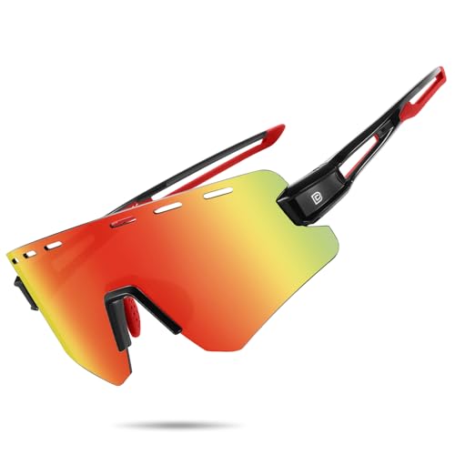 DUCO Polarized Sports Sunglasses for Men Women Driving Cycling Mountain Bike Fishing Running Golf Sun Glasses DC0049