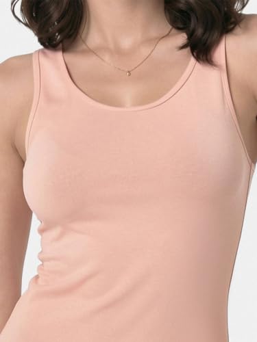 Image of Enamor E025 Essentials Stay New Slim Fit Soft, Naturally Breathable Cotton Fabric Tank Top For Women