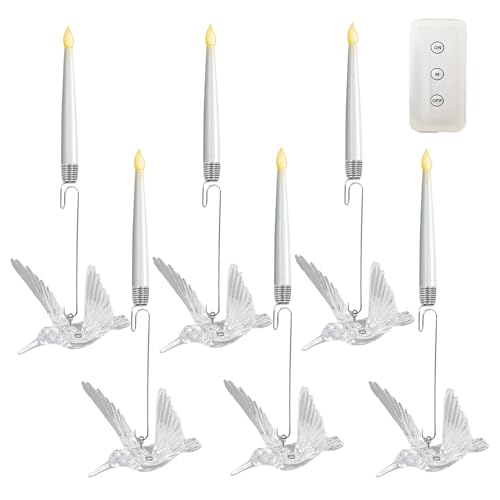 Velas de árbol de Navidad LED con mando y temporizador para mesa 1