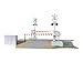 Lionel FasTrack Grade Crossing with Gates & Flashers