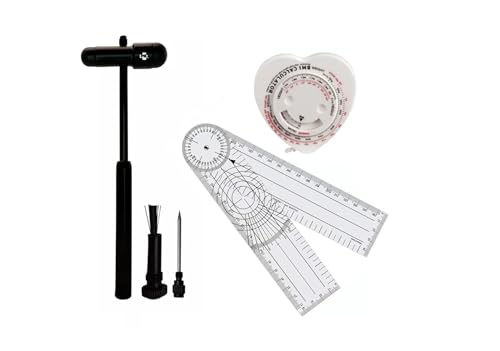 Kit Fisioterapia Goniometro Grande Martelo Buck Trena Imc