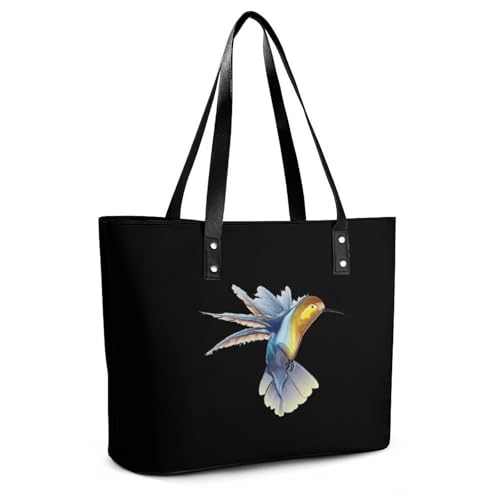 Hummingbird Women's Leather Handbag Shoulder Bag Tote Purse Bags for Shopping Travel3