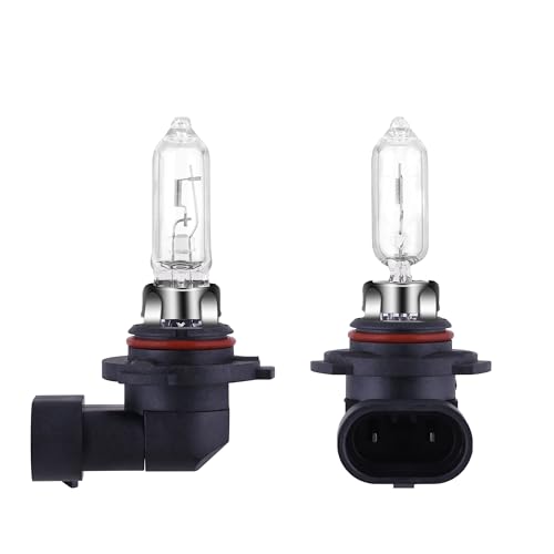 NEWBROWN 9005 Headlight Bulbs 200% brightness 4300K White 12V/60W HB3 9005 Bulb Halogen Long Life Replacement P20D (9005/HB3, 2 Pack)