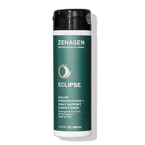 ZENAGEN Eclipse Color Preservation + Gray Support Conditioner | Enhances Hair Color Vibrancy, Reduces Gray Appearance, Nourishes & Strengthens Aging Hair, Plant-Based, Color-Safe, 6.75 oz