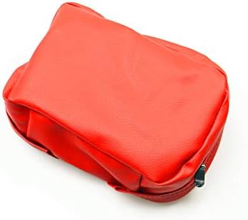 Universal Dirt Bike Off-road PU Leather Tool Bag Storage Tool For Motorcycle Honda Kawasaki Yamaha XR250 KLX250 DRZ 250 (Red)
