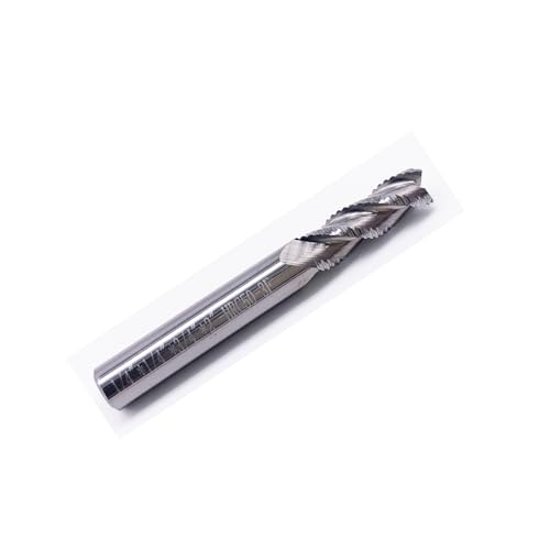 Image of 1pcs 1 /4 Roughing End Mill for Aluminium, 3 Flutes Carbide CNC Router Bit, 1 /4 inch Shank, 3 /4 inch Cutting Length, 2 inch Overall - for Aluminium Alloy