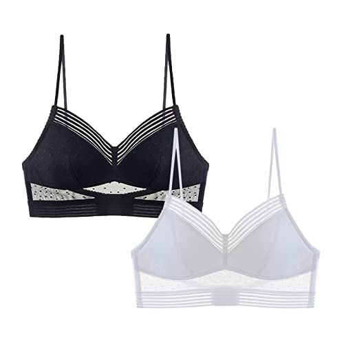 Generic 2 Pcs BH für Tiefen Rückenausschnitt Damen Spitzen BH Push Up Sexy U-förmiger Lifting-BH Komfort Bralette Ohne… – Bild 3