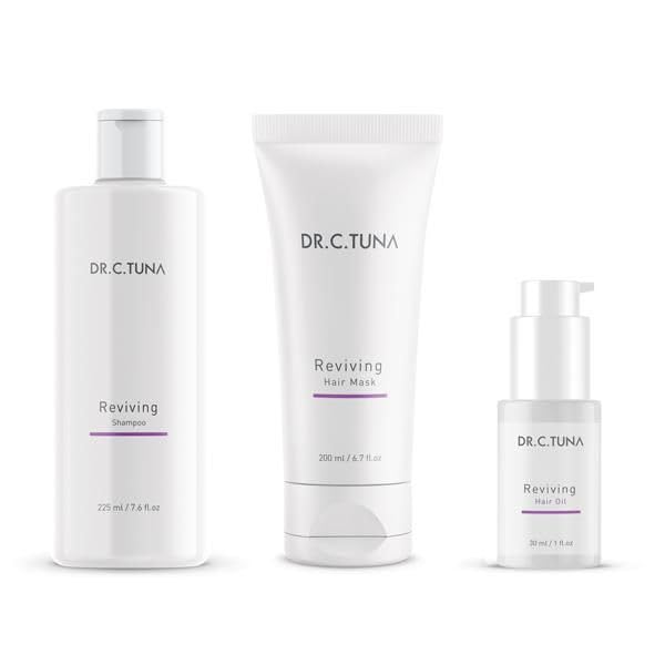 FARMASi Dr. C. Tuna Reviving Hair Oil, Lightweight Nourishing Treatment with Garlic Oil, Sweet Almond & Sunflower Oils, Pre-Wash Care for Softer, Shinier Hair, 1 fl oz - Image 2