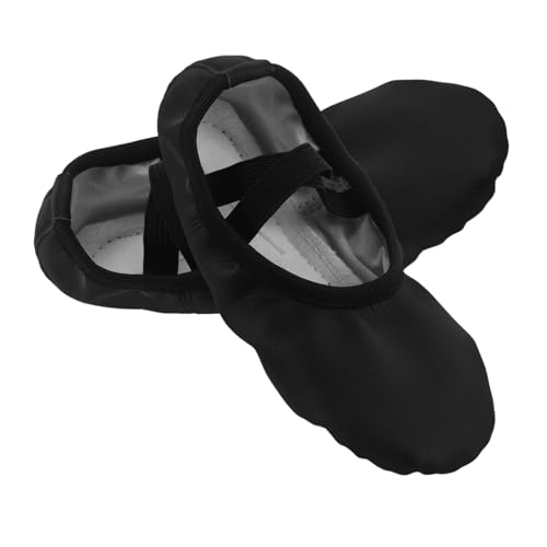 BATHVEVE Zapatos de Ballet PU para Mujer y Niña Flexible Zapatillas Transpirables sin Cordones para Yoga Moderna y Actuaciones Talla
