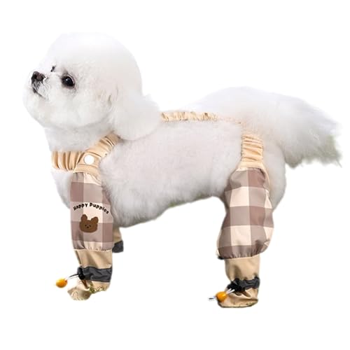 Adjustable Dog Leg Covers Comfortable Dustproof Cloth Pants with Foot Cover for Pet Outdoor Walking Camping Dog Leg Covers for O