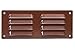 Price comparison product image 260x105mm (10x4 inch) Air Vent Grille Cover BROWN Ventilation Cover, Metal, with Insect Protection , mr26105b
