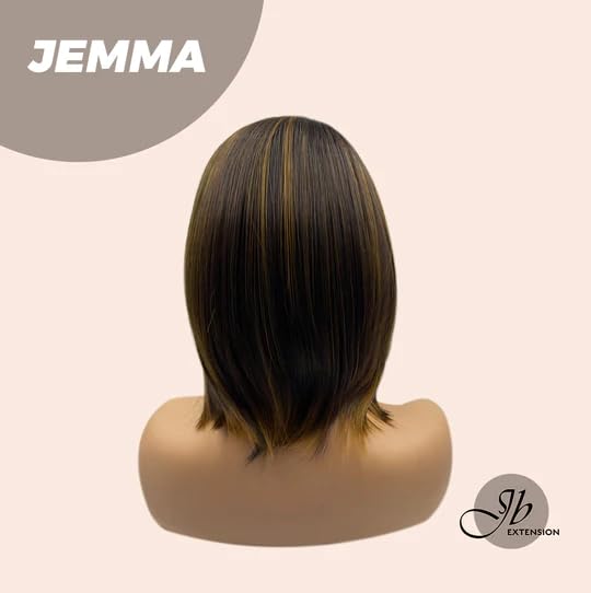 Miniatura 4 de JEMMA - Peluca corta con diadema de corte Bob de 13 pulgadas, pelucas sin pegamento para mujer, pelucas sintéticas naturales para uso diario