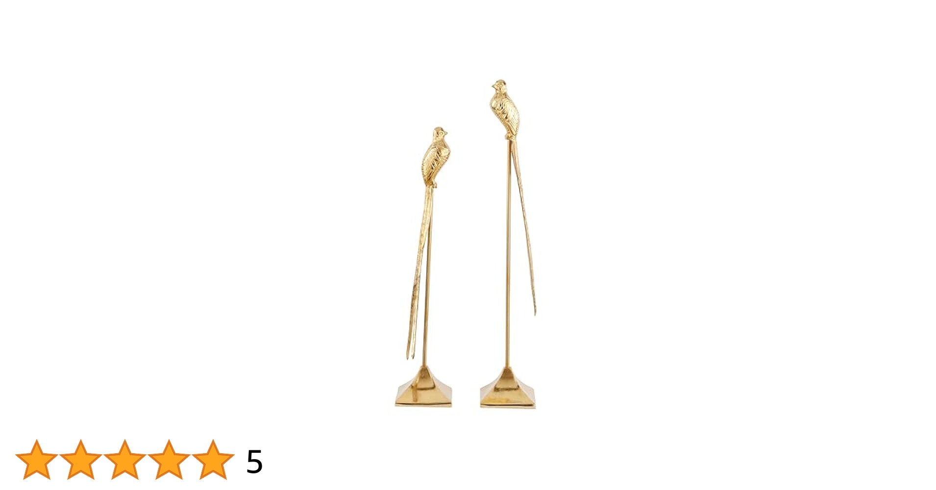 Amazon.co.jp: Deco 79 アルミニウム鳥の彫刻 2個セット 高さ29