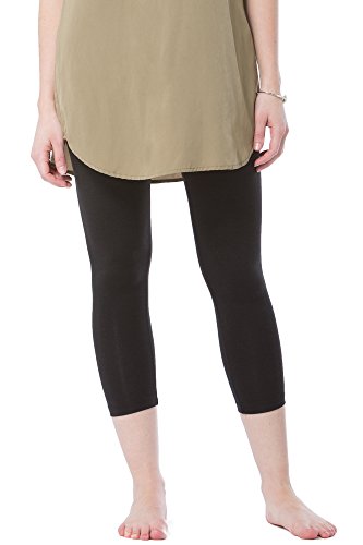 Fishers Finery Ecofabric Capri Legging; Casual Lounge Legging (Black, M) #TOP30