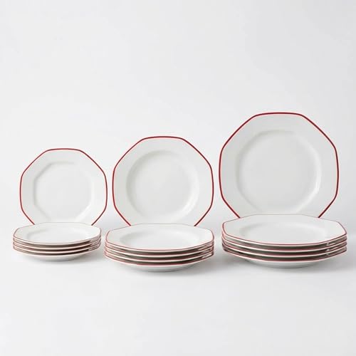 Imagen de SANTA CLARA Vajilla Completa 12 Piezas Porcelana Extra Blanca para 4 Personas