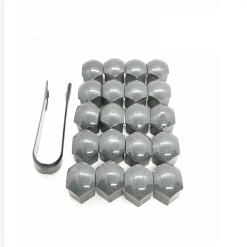 Tornillo llanta 21mm juego de tapas tuerca rueda coche gris perno cubo automático con extractor