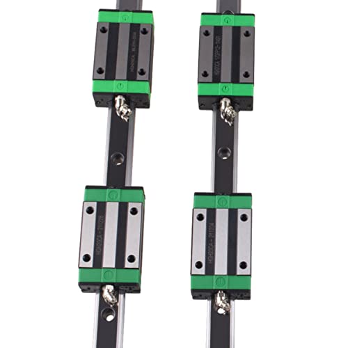 GUWANJI 1000mm HGR20 Square Linear Guide Rail with HGH20CA Carriage Bearing Block, Linear Slide Rail Guide Rail Length 39.4 inch(1000mm) for DIY CNC Routers Lathes Mills
