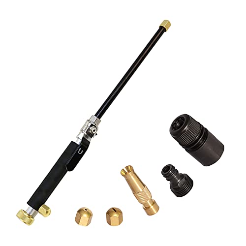Jet Nozzle High Pressure Washer, 2024 Upgraded High Pressure Power Washer Wand Spray Nozzle 20 MPA Hydrojet Wand Power Washer Lance with 3 Nozzles for Car Home Garden Window Cleaning Glass